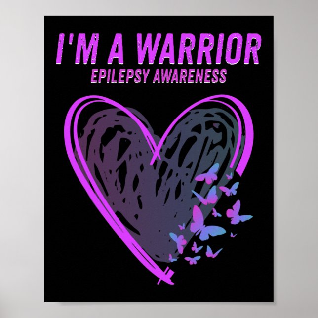 Póster Conciencia de la epilepsia Soy una mariposa del co (Frente)