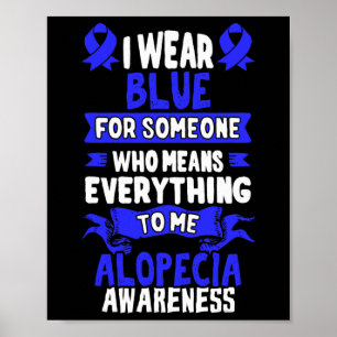 Póster Conciencia de la pérdida - Alopecia Areata