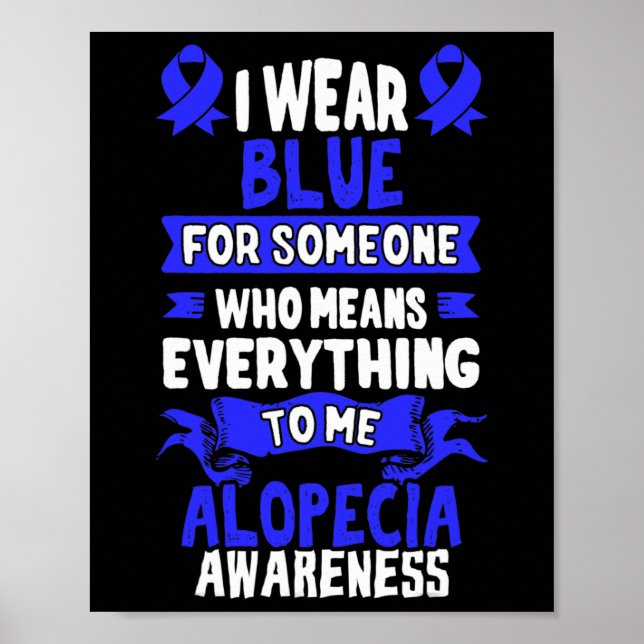 Póster Conciencia de la pérdida - Alopecia Areata (Frente)