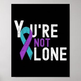 Póster Conciencia de la semana de prevención No estás sol