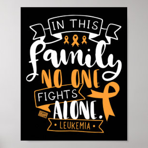 PÓSTER CONCIENCIA DE LEUKEMIA FAMILIA DE LA MÉDULA ÓSEA N