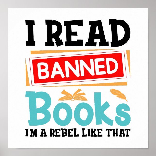Póster Conciencia de Libros Prohibidos Rebelde de la Alfa (Frente)