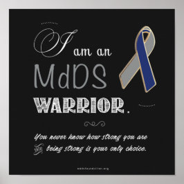 Póster Conciencia de MdDS 12"x12" Poster de valor (mate)