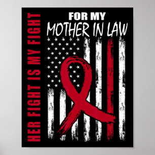 Póster Conciencia de mieloma múltiple de suegra americana