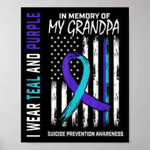 Póster Conciencia de Prevención del Suicidio en Memoria d