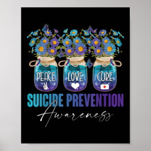 Póster Conciencia de Prevención del Suicidio Sobrevivient