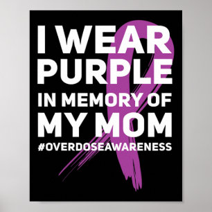 Póster Conciencia de Sobredosis Recuerdo de Mamá Cinta Mo