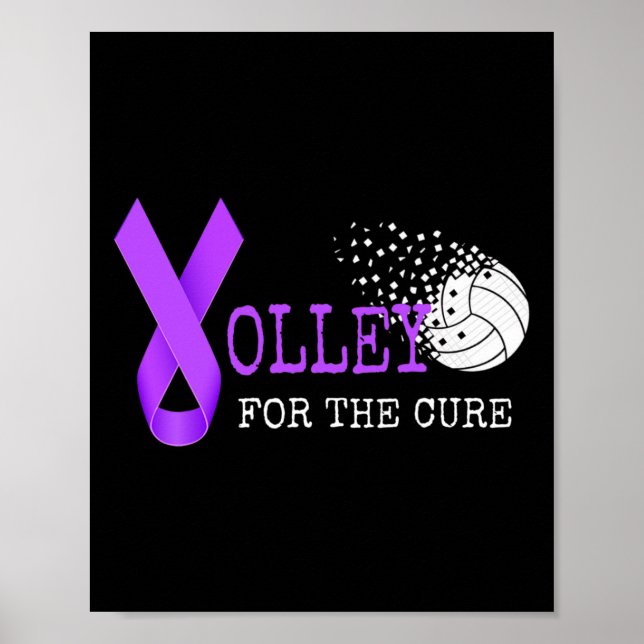 Póster Conciencia del alzheimer del voleibol (Frente)