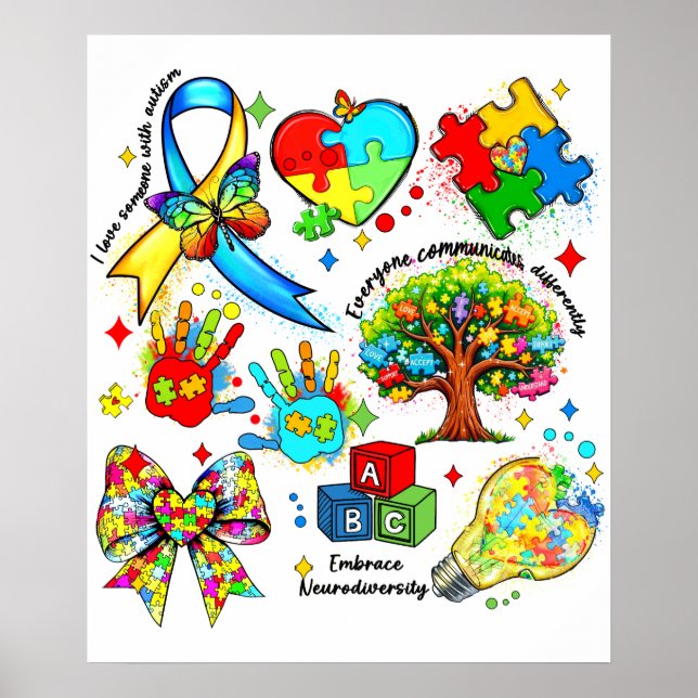 Póster conciencia del autismo 11-0 (Frente)