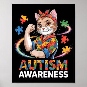 Póster Conciencia del autismo autista