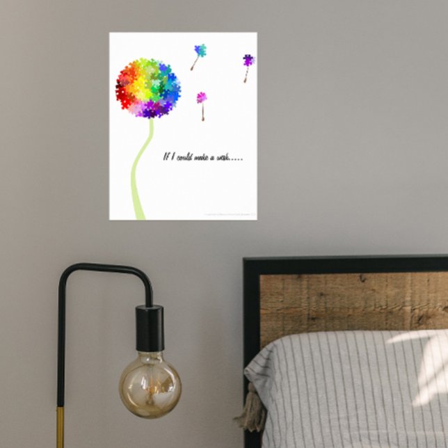 Póster Conciencia del autismo Dandelion desea Poster (Subido por el creador)