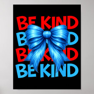 Póster Conciencia del autismo sé amable por qué encajar d