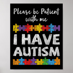 Póster Conciencia del autismo Tengo niños autistas consci
