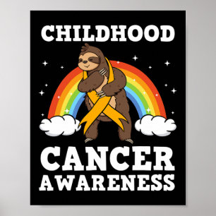 Póster Conciencia del Cáncer Infantil Padres Tumor Pediát