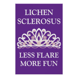Póster Conciencia del Liquen Escleroso "Menos Flare Más D