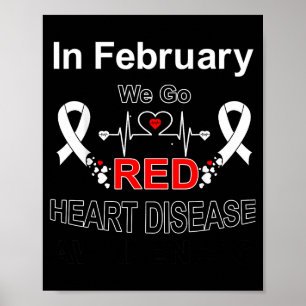 Póster Conciencia del Mes de la Salud del Corazón en Febr