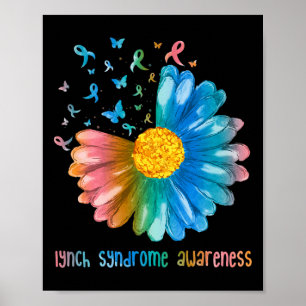 Póster Conciencia del síndrome de Lynch de la mariposa Da