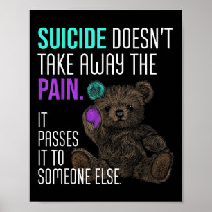Póster Conciencia del suicidio punto y coma Salud mental 