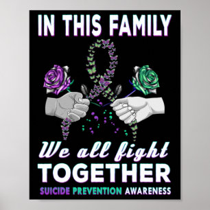 Póster Conciencia En Esta Familia Todos Luchamos Conjunta