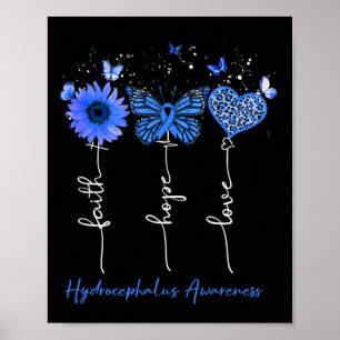 Póster Conciencia Fe Esperanza Amor Leopard Sunflower