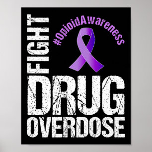 Póster Conciencia Opioide de la sobredosis de fármacos de