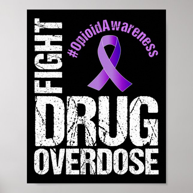 Póster Conciencia Opioide sobre la sobredosis de medicame (Frente)