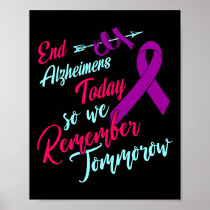 Póster Conciencia S Purple Ribbon End Tees