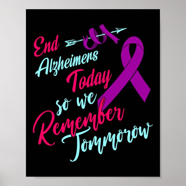 Póster Conciencia S Purple Ribbon End Tees (Frente)