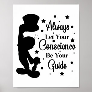 Póster Conciencia sea tu guía Jiminy