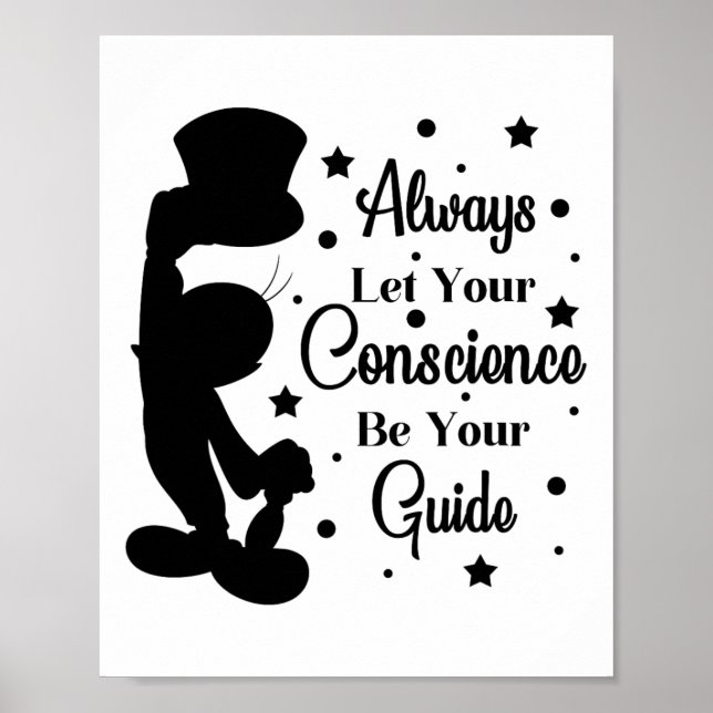 Póster Conciencia sea tu guía Jiminy (Frente)