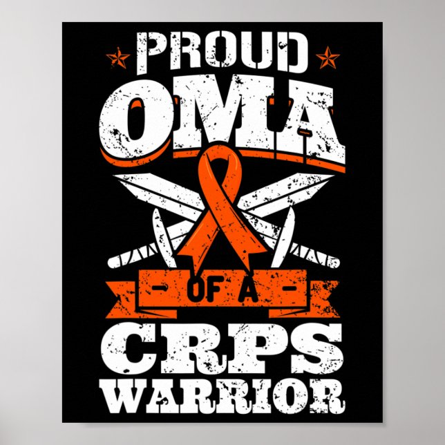 Póster Conciencia Sobre Crps Rsd Oma Appartal (Frente)