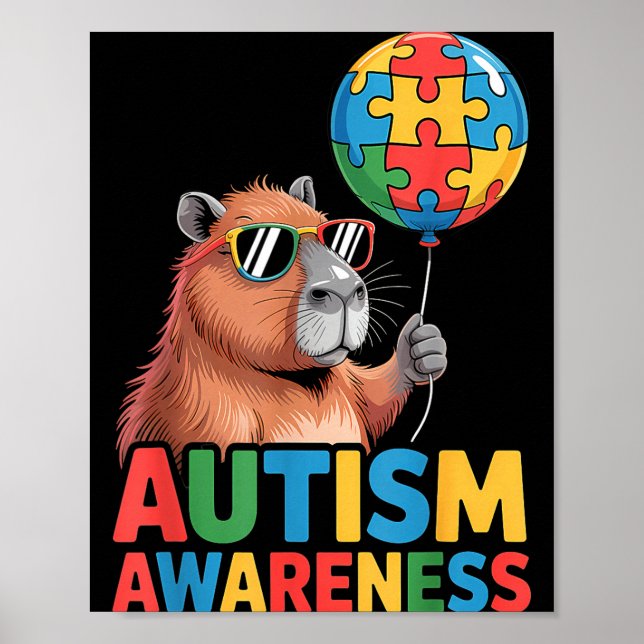 Póster Conciencia sobre el autismo (Frente)
