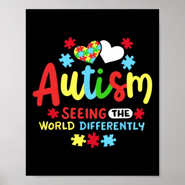Póster Conciencia sobre el autismo (Frente)