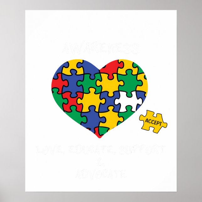 Póster conciencia sobre el autismo (Frente)