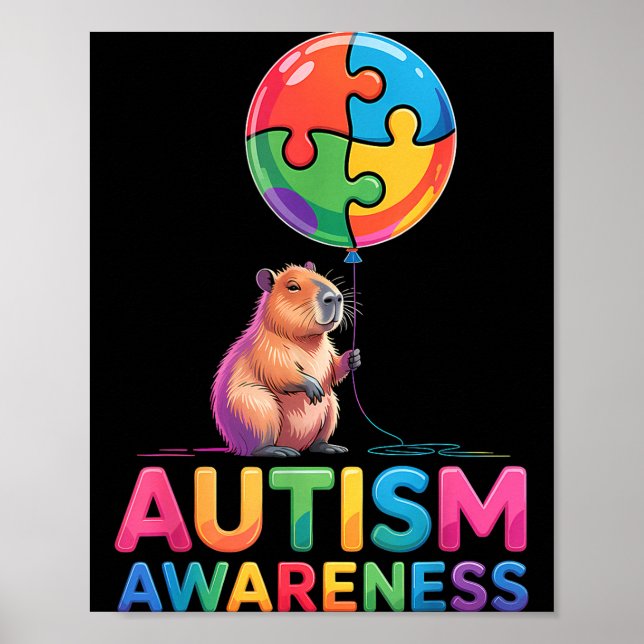Póster Conciencia sobre el autismo (Frente)