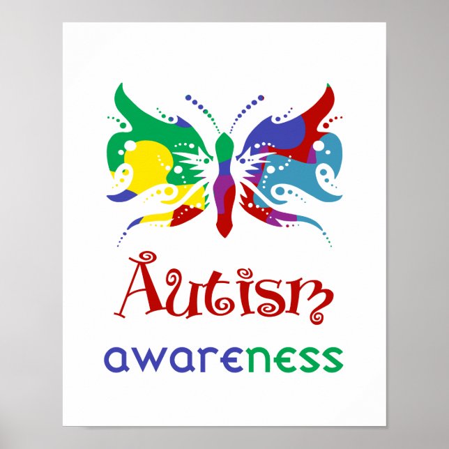 Póster Conciencia sobre el autismo (Frente)