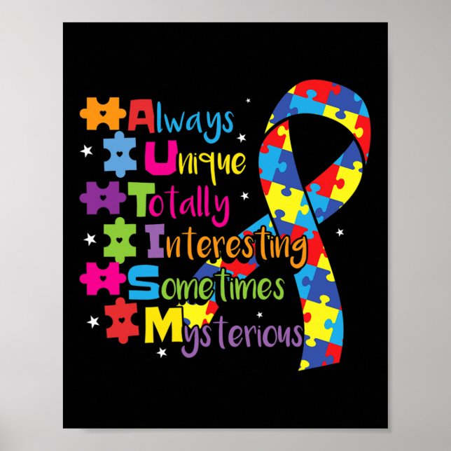 Póster Conciencia sobre el autismo 1  (Frente)