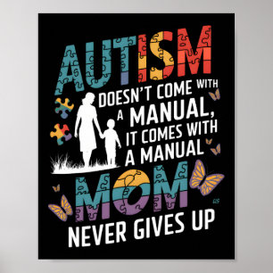 Póster Conciencia sobre el Autismo 2025 No Viene Con Un M