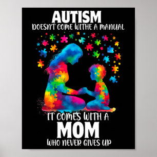 Póster Conciencia sobre el autismo 2025 no viene con un m