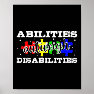 Póster Conciencia sobre el autismo - Las habilidades supe