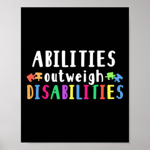 Póster Conciencia sobre el autismo - Las habilidades supe