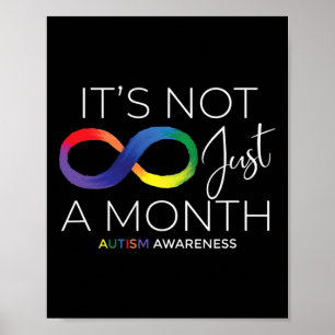 Póster Conciencia sobre el autismo no es solo un mes - Fa