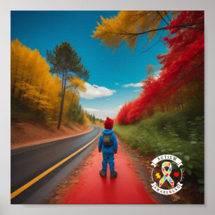 Póster Conciencia sobre el autismo - Poster