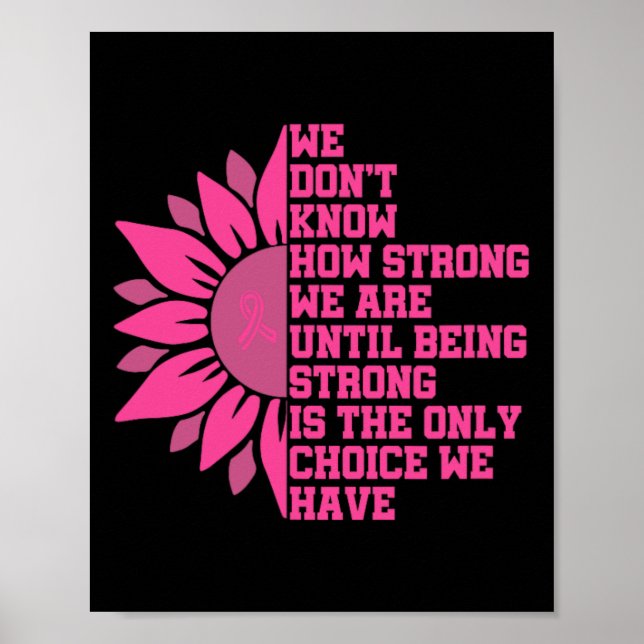 Póster Conciencia sobre el cáncer de mama (Frente)