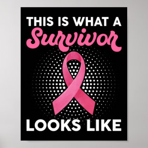 Póster Conciencia sobre el cáncer de mama Cómo se ve una 