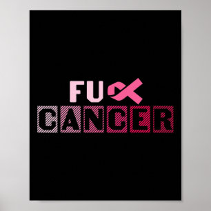 Póster Conciencia sobre el cáncer de mama en cinta rosa F