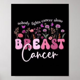 Póster Conciencia sobre el cáncer de mama Mamá apoya el c