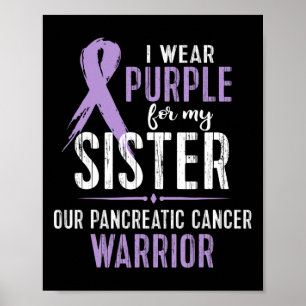 Póster Conciencia sobre el cáncer de páncreas para mi her
