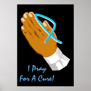 Póster Conciencia Sobre El Cáncer De Próstata Pido Por Un