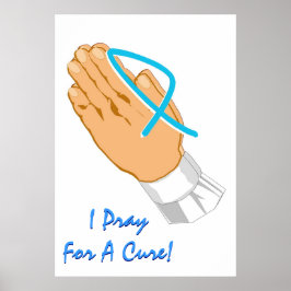 Póster Conciencia Sobre El Cáncer De Próstata Pido Por Un